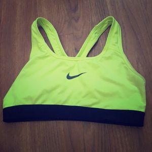 Nike neon sports bra